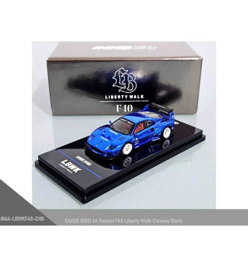 CHASE INNO 64 Ferrari F40 Liberty Walk Chrome Black