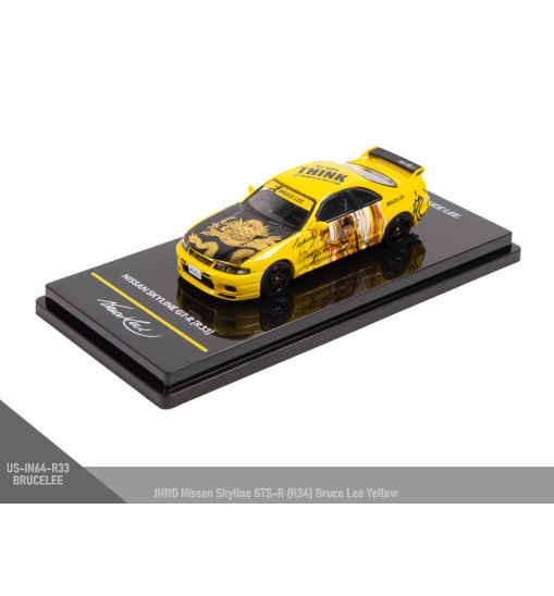 INNO Nissan Skyline GTS-R (R34) Bruce Lee Yellow