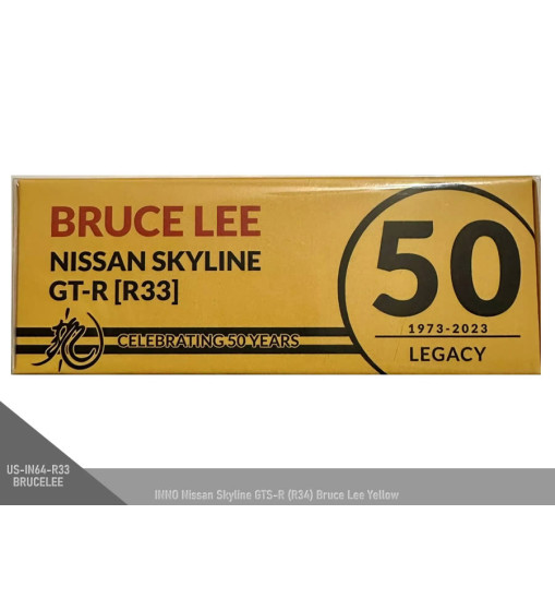 INNO Nissan Skyline GTS-R (R34) Bruce Lee Yellow